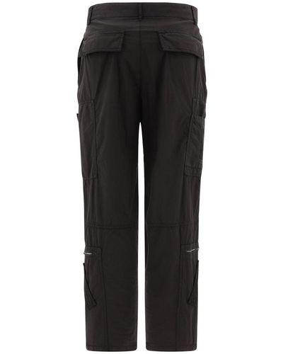 Givenchy Poplin Pants With Multi Zipped Pockets - Black