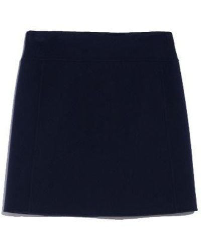 Max Mara Ali Wool Bodycon Skirt - Blue
