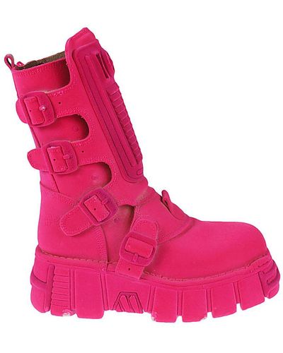 New Rock Boots Fuchsia - Pink