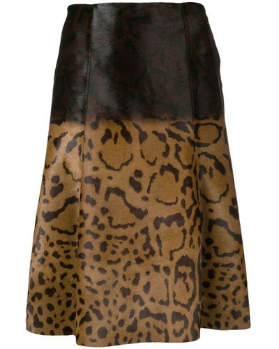 Ferragamo Leather Skirts - Brown