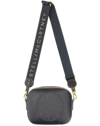 Stella McCartney Mini Camera Bag With Logo - Black