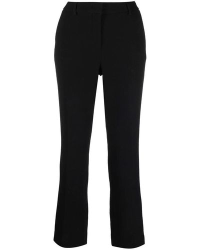 L'Autre Chose Cropped Tailored Trousers - Black