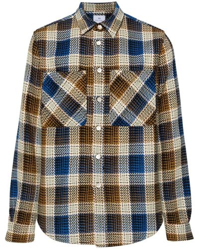 PS by Paul Smith Checked Casual Shirt - Brown