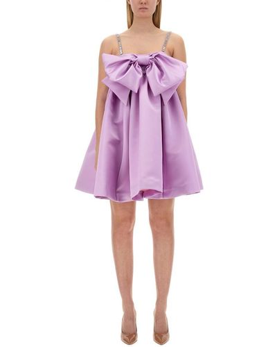Nina Ricci Dress With Maxi Bow - Purple