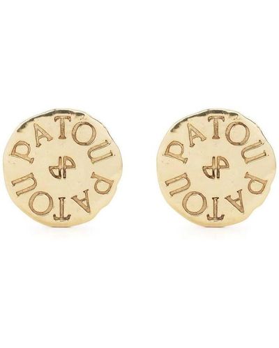 Patou Coin Clip-on Earrings - Metallic