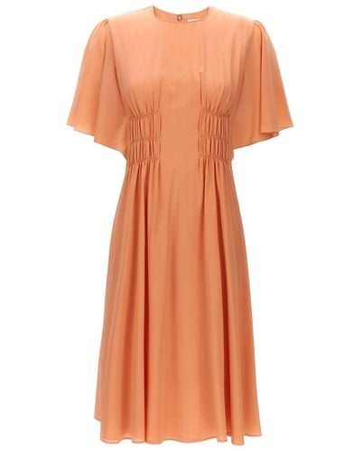 Chloé Curled Dress Dresses - Orange