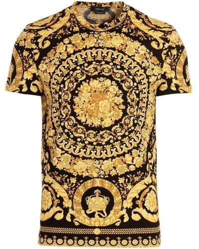 Versace 'barocco' T-shirt - Metallic