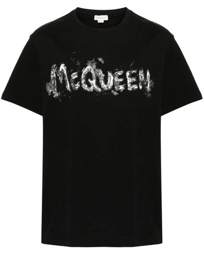 Alexander McQueen Graffiti T-Shirt - Black