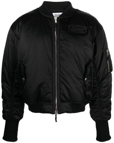 Jean Paul Gaultier Embroidered Bomber Jacket - Black
