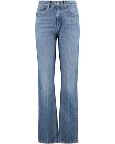 Tory Burch Medium Waist Slim Jeans - Blue