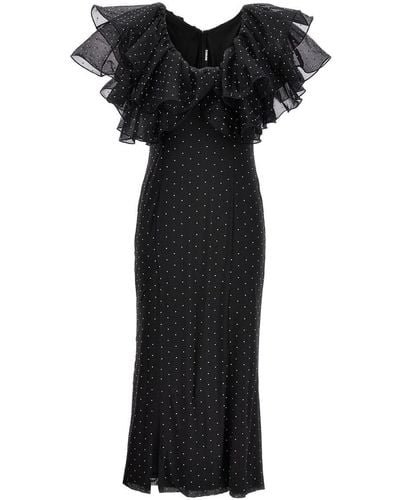 ROTATE BIRGER CHRISTENSEN Midi Dress - Black