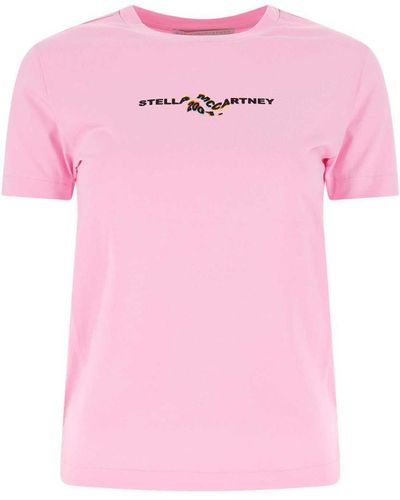 Stella McCartney Pink Cotton T-shirt