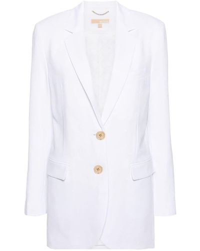 MICHAEL Michael Kors Single-breasted Blazer Jacket - White