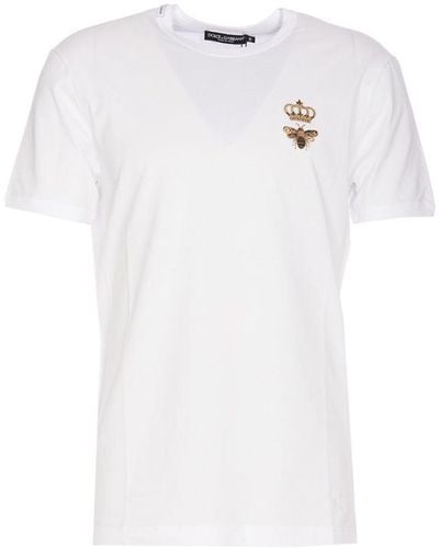Dolce & Gabbana Embroidered T-Shirt - White
