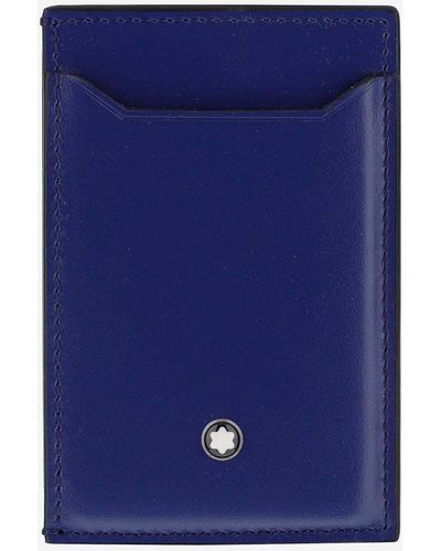 Montblanc Meisterstuck Card Holder 3 Compartments - Blue