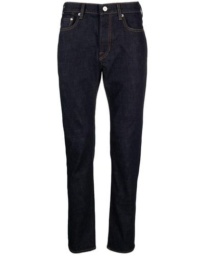 Paul Smith Contrast-stitching Dark-wash Jeans - Blue