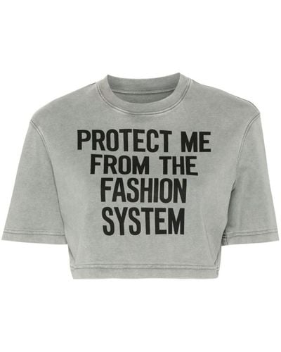 Moschino T-Shirt With Print - Gray