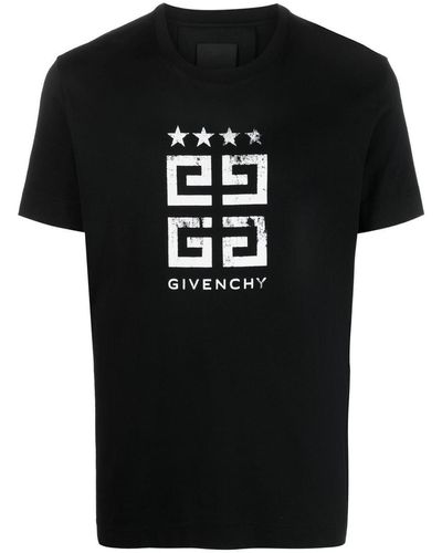 Givenchy Logo-Print Cotton T-Shirt - Black