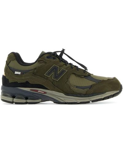 New Balance Suede And Fabric 2002R Sneakers - Green