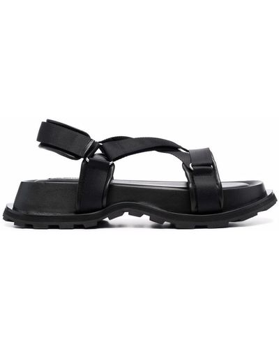 Black Jil Sander Sandals, slides and flip flops for Men | Lyst