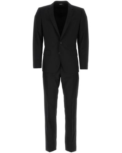 Dolce & Gabbana Wool Two Pieces Suit - Black