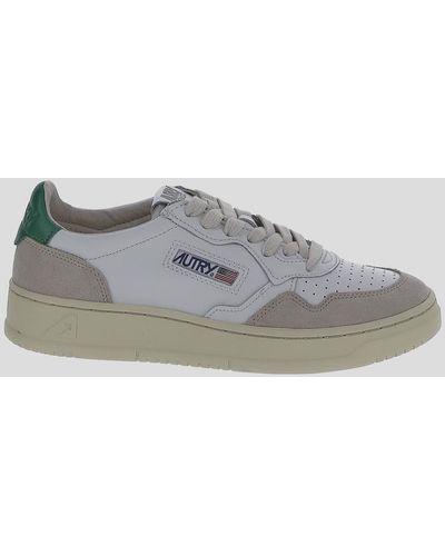 Autry White Low Trainers - Grey