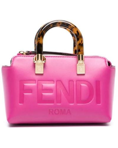 Fendi Sunshine Shoulder Bag Medium Pink Leather for sale online | eBay