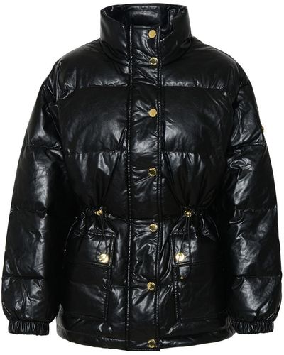 Michael Kors Black Polyurethane Jacket