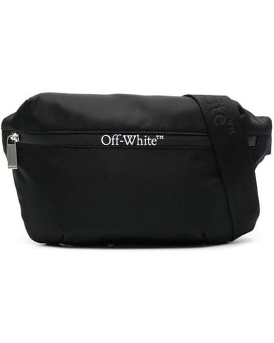 Off-White c/o Virgil Abloh Off- Logo-Print Belt Bag - Black