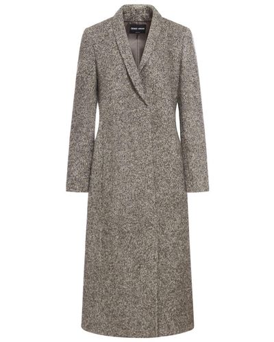 Giorgio Armani Single Breasted Coat - Gray