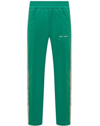 Palm Angels Logo Trousers - Green