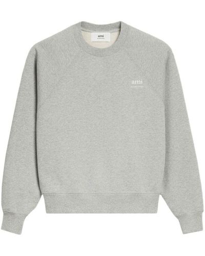 Ami Paris Sweatshirts - Gray