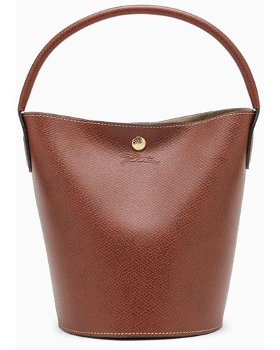 Longchamp S Épure Bucket Bag - Brown