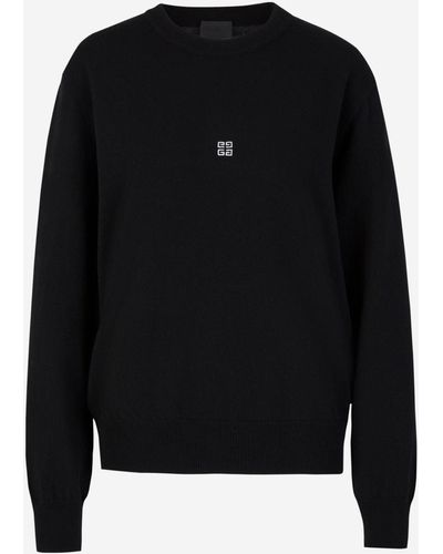 Givenchy Logo Wool Jumper - Black