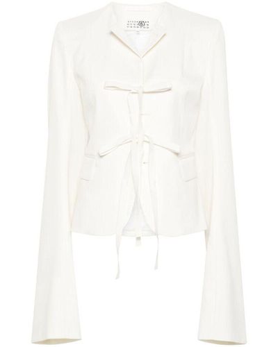 MM6 by Maison Martin Margiela Outerwears - White