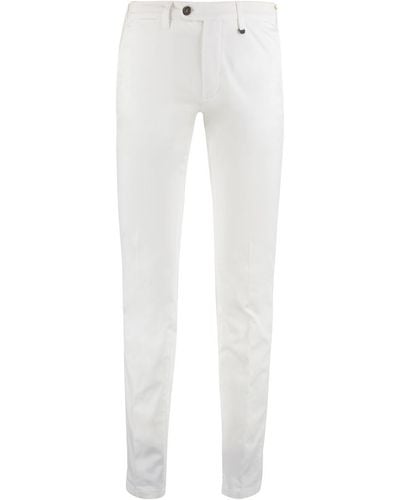 Canali Cotton Chino Trousers - White