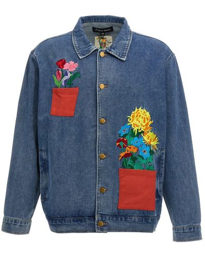 Kidsuper 'Flower Pots' Jacket - Blue