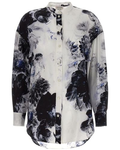 Alexander McQueen Chiaroscuro Shirt, Blouse - Grey