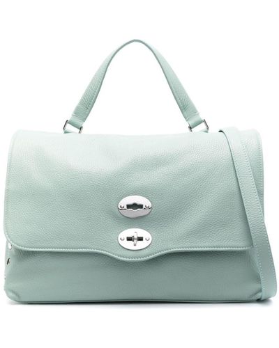 Zanellato Postina M Daily Leather Handbag - Blue