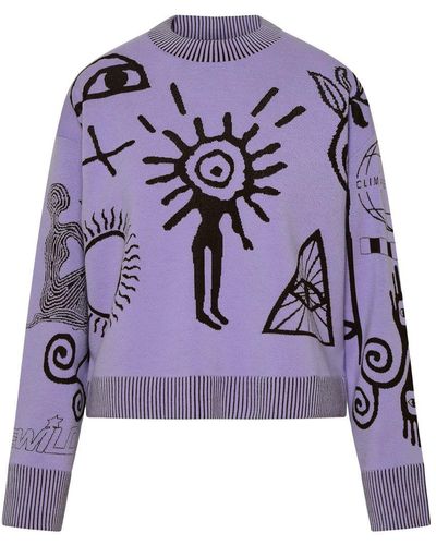 Stella McCartney Virgin Wool Blend Sweater - Purple