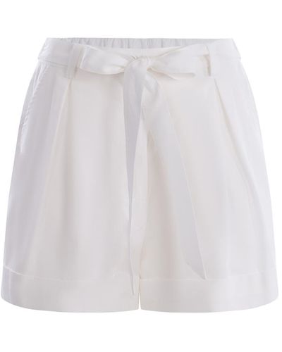PINKO high-waisted tailored shorts - White