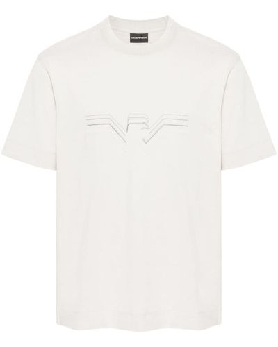 Emporio Armani Logo Cotton T-Shirt - White