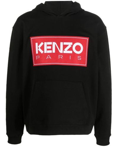 KENZO Sweatshirt With Iconic Logo By . Minimal But Ideal For A Sporty Look - Black