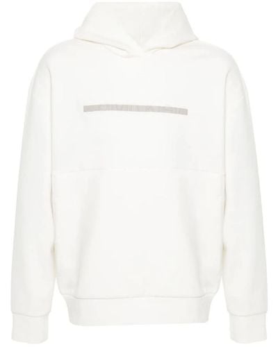 Calvin Klein Colour Embossed Logo Hoodie - White