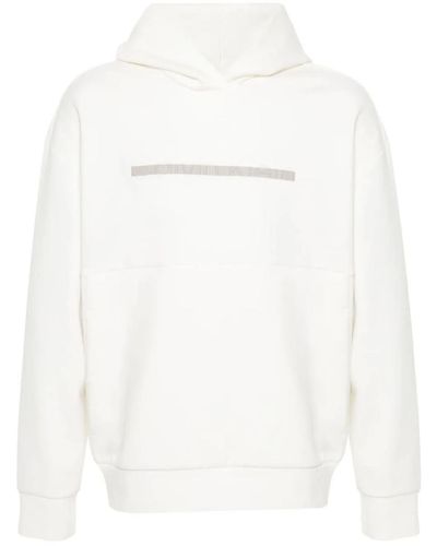 Calvin Klein Color Embossed Logo Hoodie - White
