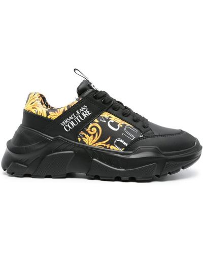 Versace Jeans Couture Speedtrack Baroccoflage-print Trainers - Black