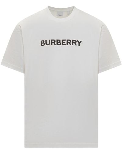 Burberry T-shirt With Logo - Gray