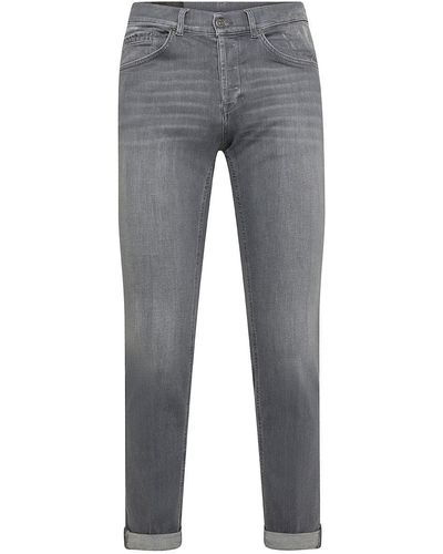 Dondup George Skinny Fit Stretch Cotton Jeans - Grey