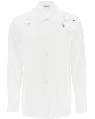 Alexander McQueen Printed Harness Shirt - White