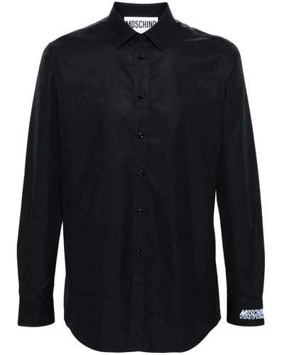 Moschino Shirt With Embroidery - Black